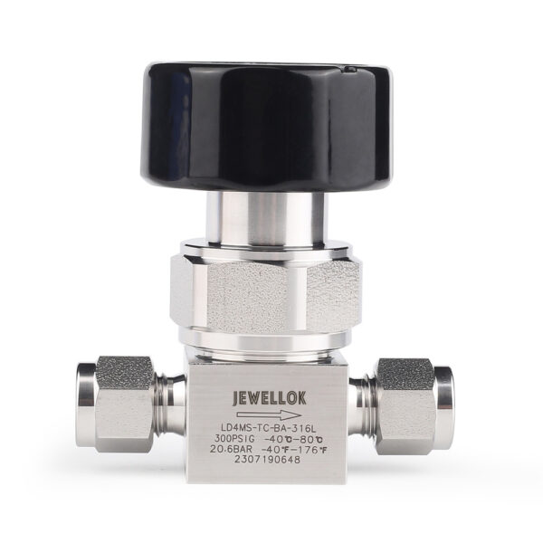 Flow Control Stainless Steel Low Pressure Manual Diaphragm Valve For High Purity And Ultra High Purity Gases