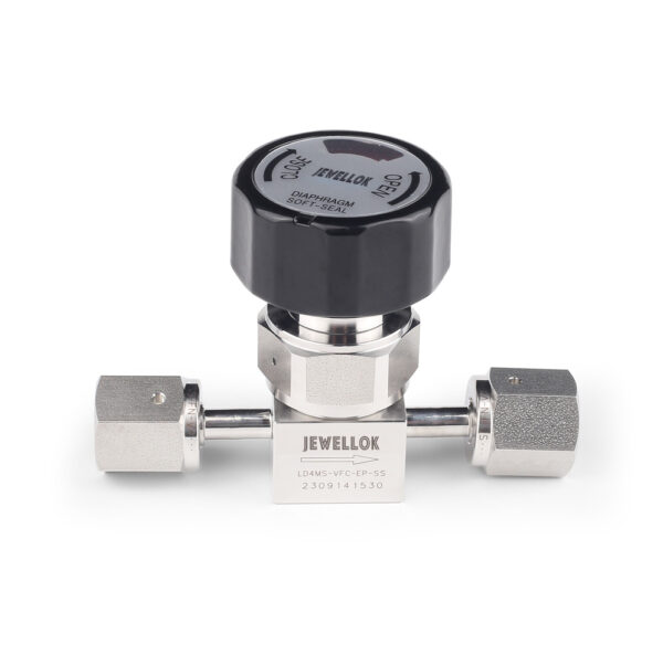 Flow Control Stainless Steel Low Pressure Manual Diaphragm Valve For High Purity And Ultra High Purity Gases