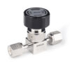 Flow Control Stainless Steel Low Pressure Manual Diaphragm Valve For High Purity And Ultra High Purity Gases