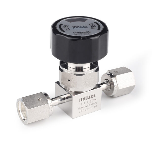 Flow Control Stainless Steel Low Pressure Manual Diaphragm Valve For High Purity And Ultra High Purity Gases