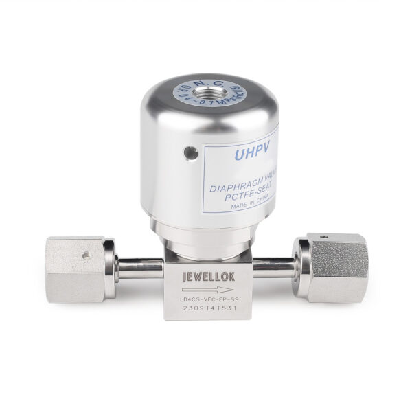 Stainless Steel Low Pressure Seal Pneumatic Diaphragm Control Valve For For HP & UHP Gases