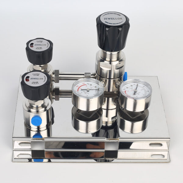 Pressura-Control-Panels-JSP-1E-Series-2 Stainless Steel 316L Single Stage Regulator Pressure Control Panels JSP-1E Series For Semiconductor Fluid Control