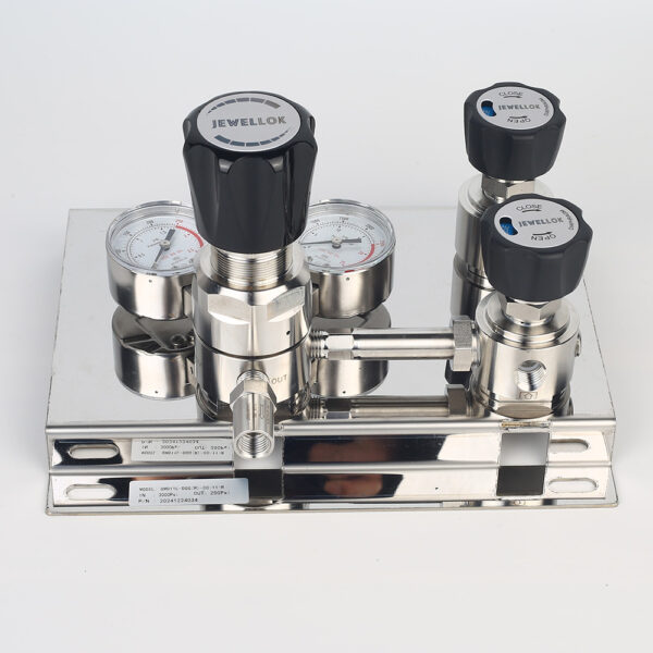 Pressura-Control-Panels-JSP-1E-Series-3 Stainless Steel 316L Single Stage Regulator Pressure Control Panels JSP-1E Series For Semiconductor Fluid Control